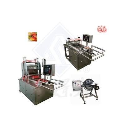 식품 음료점 50kgs/h 달콤한 젤라틴 고무 사탕 제조 기계 3kW 전력