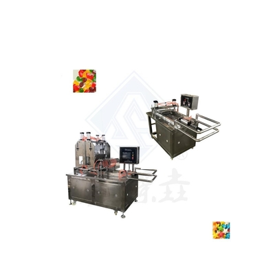 반자동 소프트 젤리 고무 사탕 만드는 기계 50 kgs / h에 1900 * 900 * 1620mm 크기