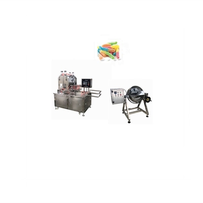 고생산성 50kg/h 펙틴 곰 고무 기계 디포시터 젤리 고무 과자 만드는 기계 3kw