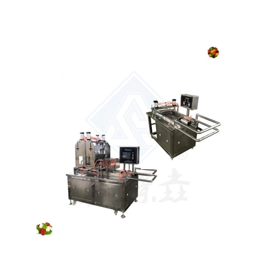 20-50kg/h 다기능 다양한 과일 콩 찌꺼기 디포시터 젤리 찌꺼기 사탕 제조 기계
