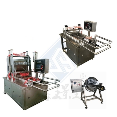 1.5KW/220V 완전 자동 하드 설탕 사탕 생산을 위한 고무 제조 기계